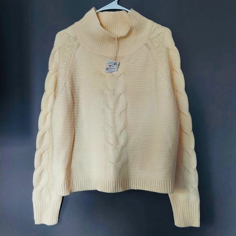 New Poof!  Apparel - Cream Color Sweater